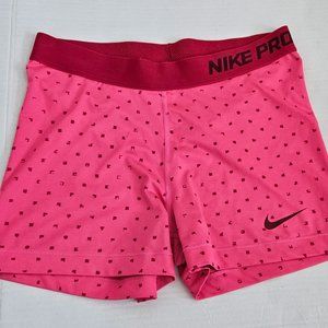 Nike Pro Pink Print All Over shorts -Size Large
